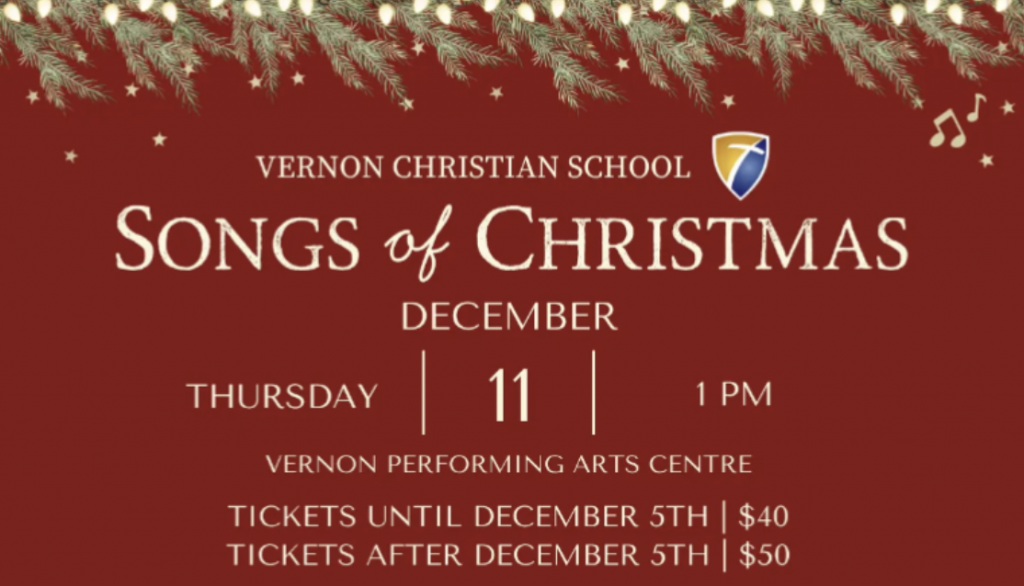 Songs of Christmas Concert & Dessert Reception - Tickets are $40 each. This is an annual event that helps raise money for...